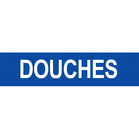 DOUCHES bleu - 29x7cm - Autocollant(sticker)