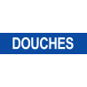 DOUCHES bleu - 29x7cm - Autocollant(sticker)