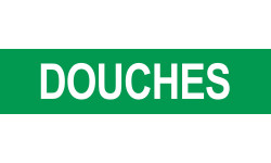 DOUCHES vert - 29x7cm - Autocollant(sticker)