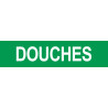 DOUCHES vert - 29x7cm - Autocollant(sticker)