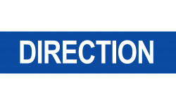 DIRECTION bleu - 29x7cm - Autocollant(sticker)