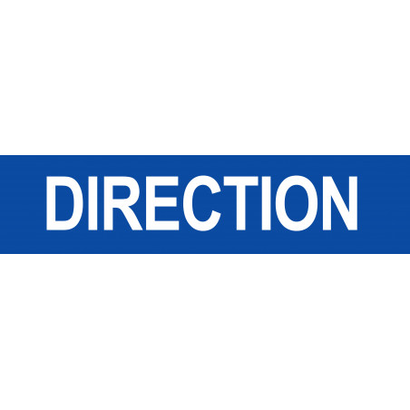 DIRECTION bleu - 29x7cm - Autocollant(sticker)