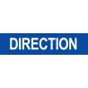 DIRECTION bleu - 29x7cm - Autocollant(sticker)