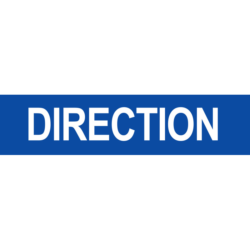DIRECTION bleu - 15x3.5cm - Sticker/autocollant