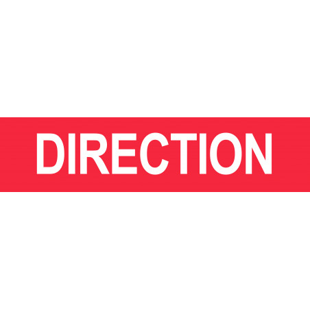 DIRECTION rouge - 15x3.5cm - Autocollant(sticker)