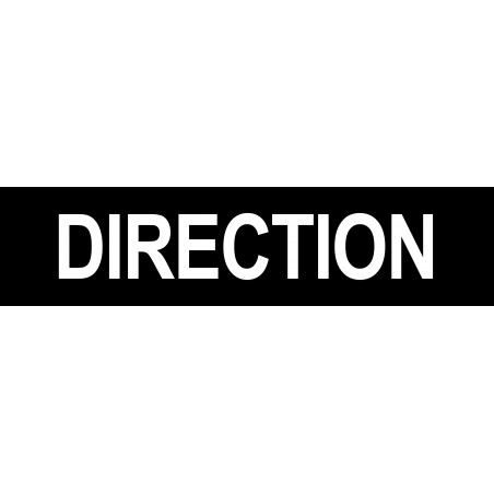 DIRECTION noir - 29x7cm - Autocollant(sticker)