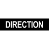 DIRECTION noir - 29x7cm - Autocollant(sticker)