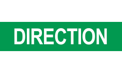 DIRECTION vert - 29x7cm - Autocollant(sticker)