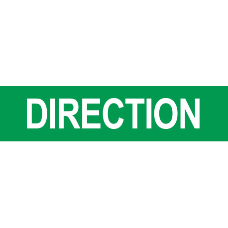 DIRECTION vert - 29x7cm - Autocollant(sticker)