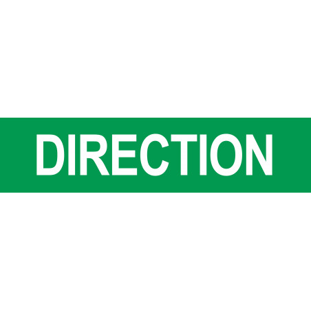 DIRECTION vert - 29x7cm - Autocollant(sticker)