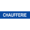 CHAUFFERIE BLEU - 29x7cm - Autocollant(sticker)