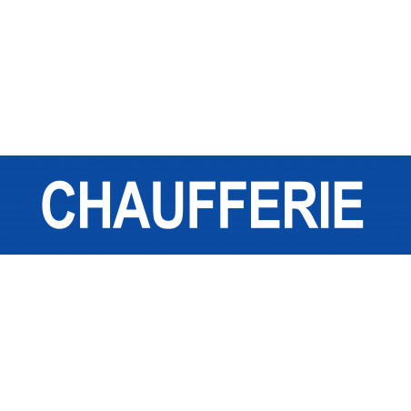 CHAUFFERIE BLEU - 15x3.5cm - Autocollant(sticker)