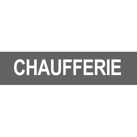 CHAUFFERIE GRIS - 15x3.5cm - Autocollant(sticker)