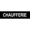 CHAUFFERIE NOIR - 15x3.5cm - Autocollant(sticker)