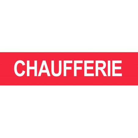 CHAUFFERIE ROUGE - 29x7cm - Autocollant(sticker)