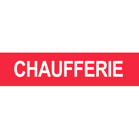 CHAUFFERIE ROUGE - 15x3.5cm - Sticker/autocollant
