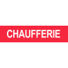 CHAUFFERIE ROUGE - 15x3.5cm - Autocollant(sticker)