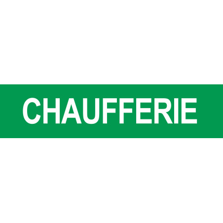 CHAUFFERIE VERT - 29x7cm - Autocollant(sticker)