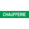 CHAUFFERIE VERT - 29x7cm - Autocollant(sticker)
