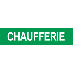 CHAUFFERIE VERT - 15x3.5cm - Sticker/autocollant