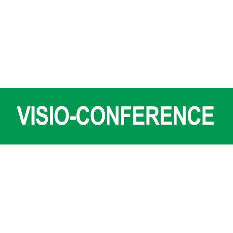 VISIO-CONFERENCE - 29x7cm - Autocollant(sticker)