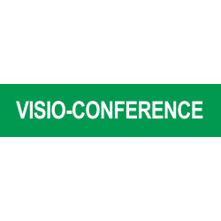 VISIO-CONFERENCE - 15x3.5cm - Sticker/autocollant