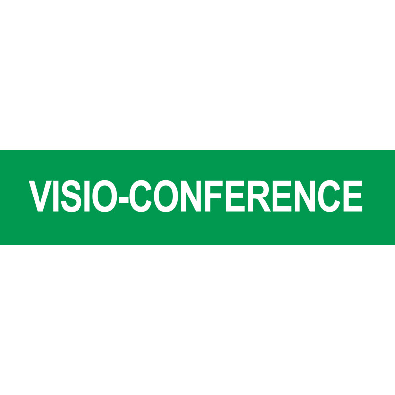 VISIO-CONFERENCE - 15x3.5cm - Sticker/autocollant