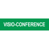 VISIO-CONFERENCE - 15x3.5cm - Sticker/autocollant