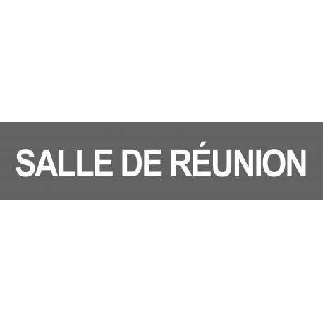 SALLE DE REUNION GRIS - 15x3.5cm - Autocollant(sticker)