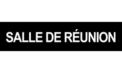 SALLE DE REUNION NOIR - 29x7cm - Autocollant(sticker)