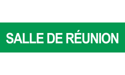 SALLE DE REUNION VERT - 29x7cm - Autocollant(sticker)