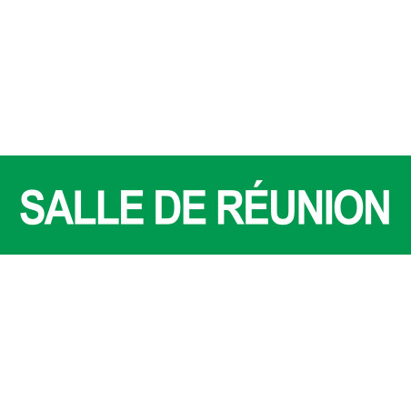 SALLE DE REUNION VERT - 29x7cm - Autocollant(sticker)