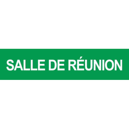 SALLE DE REUNION VERT - 15x3.5cm - Autocollant(sticker)