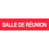 SALLE DE REUNION ROUGE - 29x7cm - Autocollant(sticker)