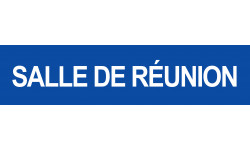 SALLE DE REUNION BLEU - 15x3.5cm - Autocollant(sticker)