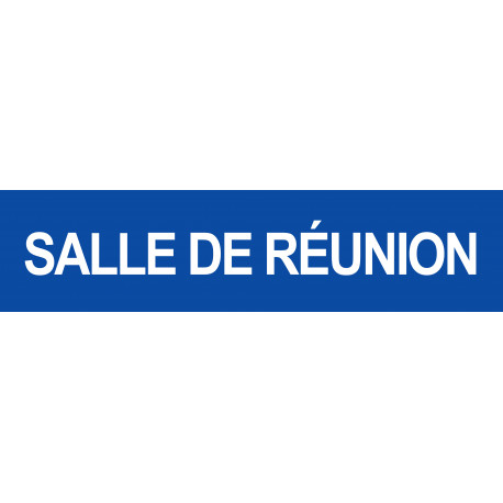 SALLE DE REUNION BLEU - 15x3.5cm - Autocollant(sticker)