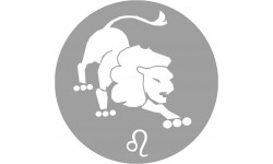 signe zodiaque lion rond - 5cm - Autocollant(sticker)