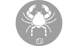 signe zodiaque scorpion rond - 8cm - Autocollant(sticker)