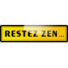 restez zen (20x5cm) - Autocollant(sticker)