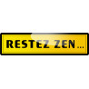 restez zen (29x7.2cm) - Autocollant(sticker)