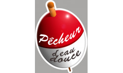 bouchon pêcheur d'eau douce - 15x10.7cm - Autocollant(sticker)