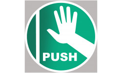 Push the door - 5cm - Autocollant(sticker)