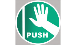 Push the door - 20cm - Autocollant(sticker)