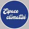 Espace climatisé rond - 5cm - Autocollant(sticker)