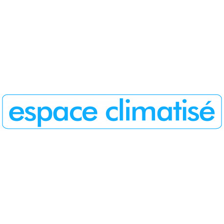 espace climatisé - 29x5cm - Autocollant(sticker)