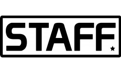 STAFF - 29x10cm - Autocollant(sticker)