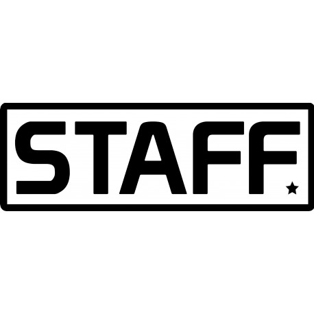 STAFF - 29x10cm - Autocollant(sticker)