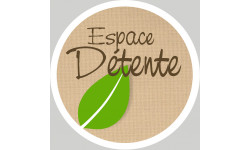 espace détente - 20cm - Autocollant(sticker)