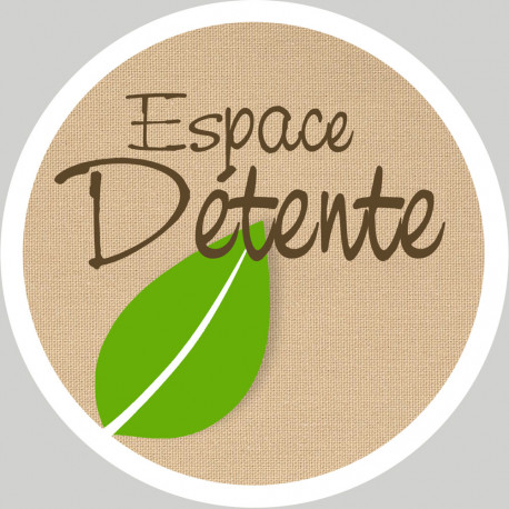 espace détente - 20cm - Autocollant(sticker)