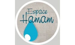 espace hamam - 20cm - Autocollant(sticker)